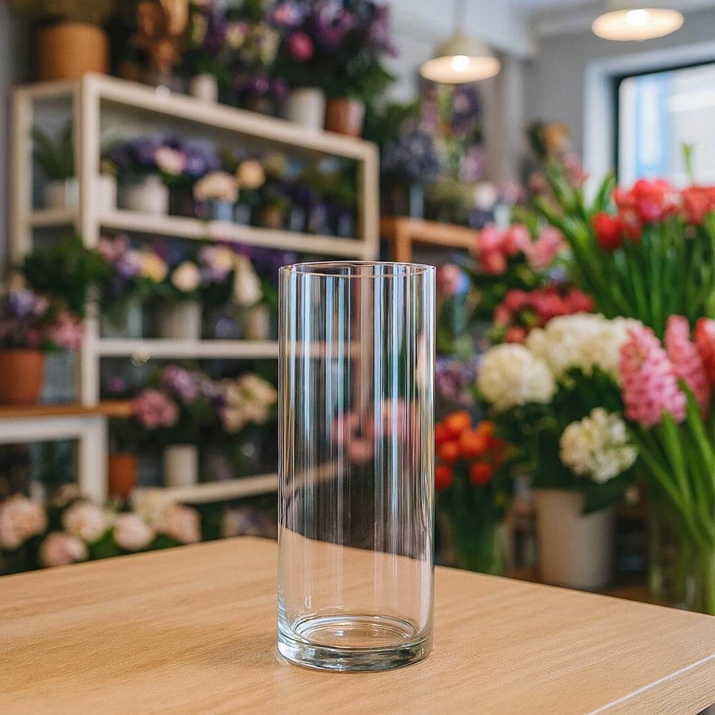 Cylinder Glass Vase - GS-0999