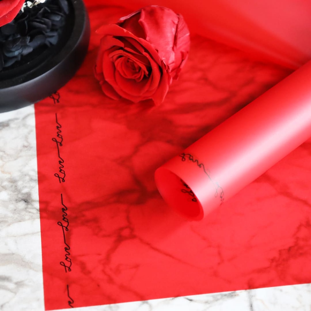 Gift Paper - Love 07 - Red