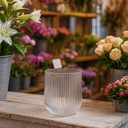 Strip Orchid Glass Vase GS-1078