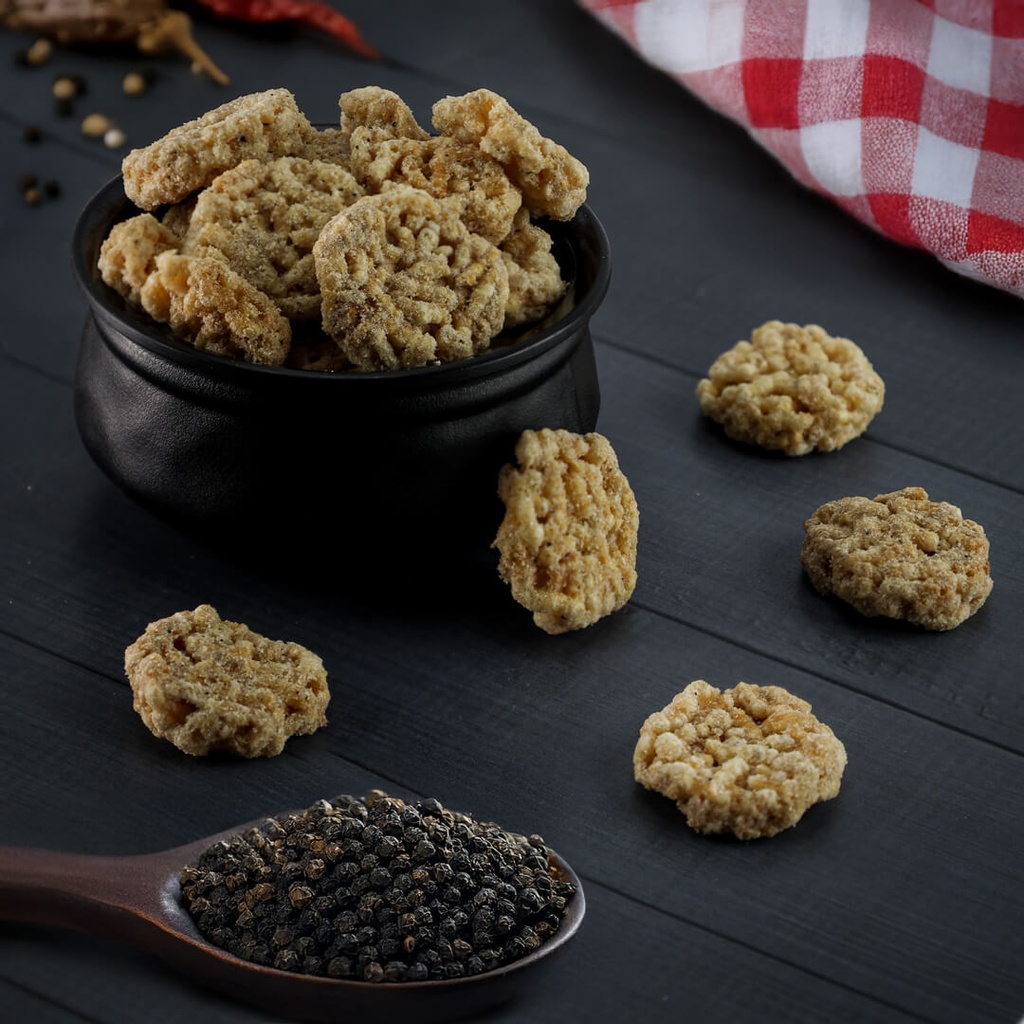 Italian Risotto Crackers - Truffle & Black Pepper