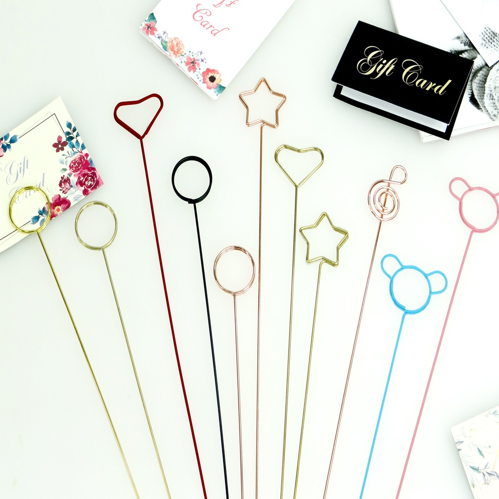 Metal Card Holder - Circle Shape