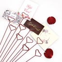 Metal Card Holder - Heart Shape