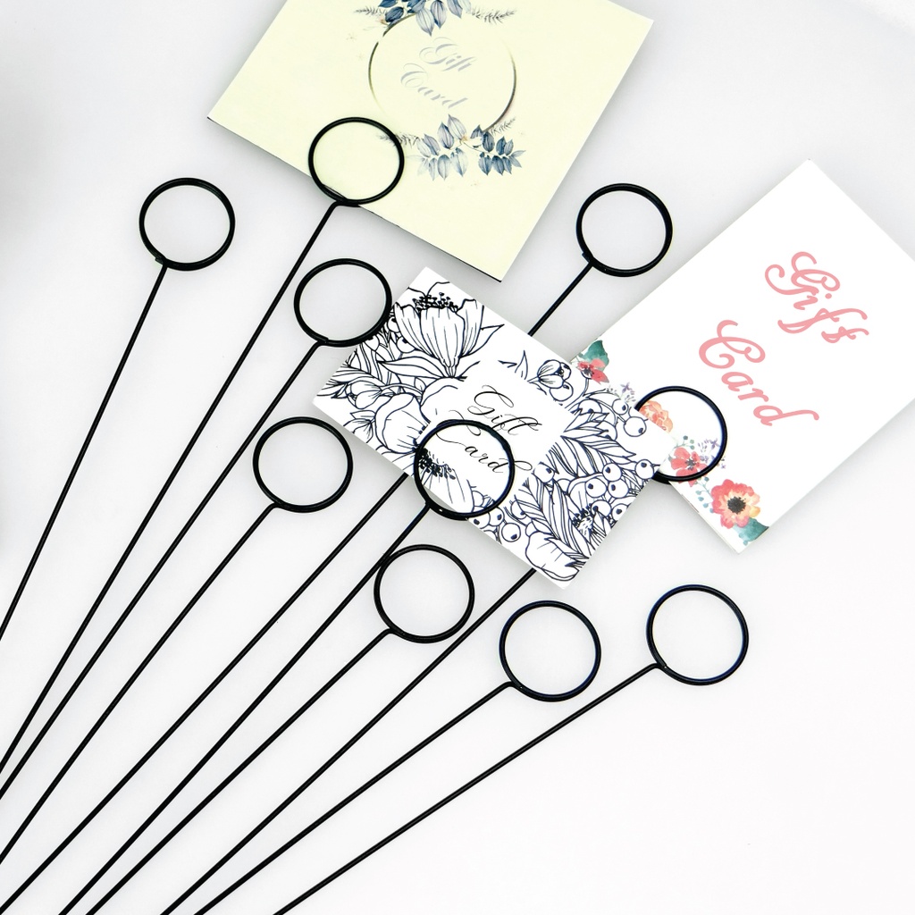 Metal Card Holder - Circle Shape