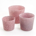 Conner granite red outside painted D14,5 H12,5