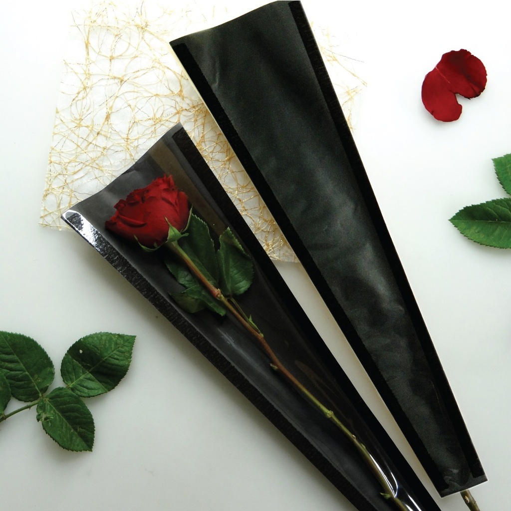 Single Rose Sleeve - Kraft #01