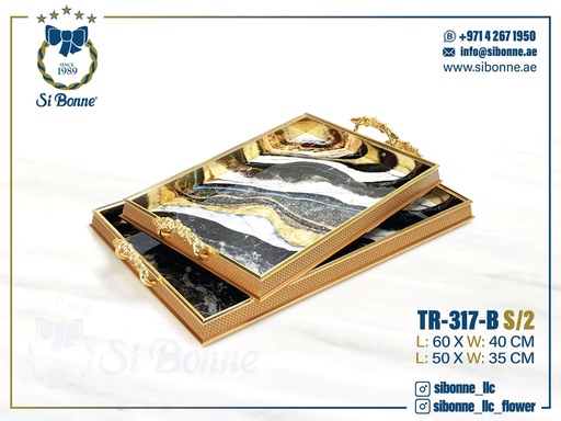 [TR-317 B] Wooden Tray TR-317