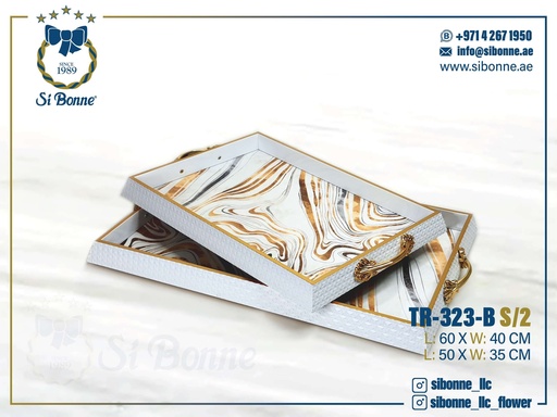 [TR-323 B] Wooden Tray TR-323