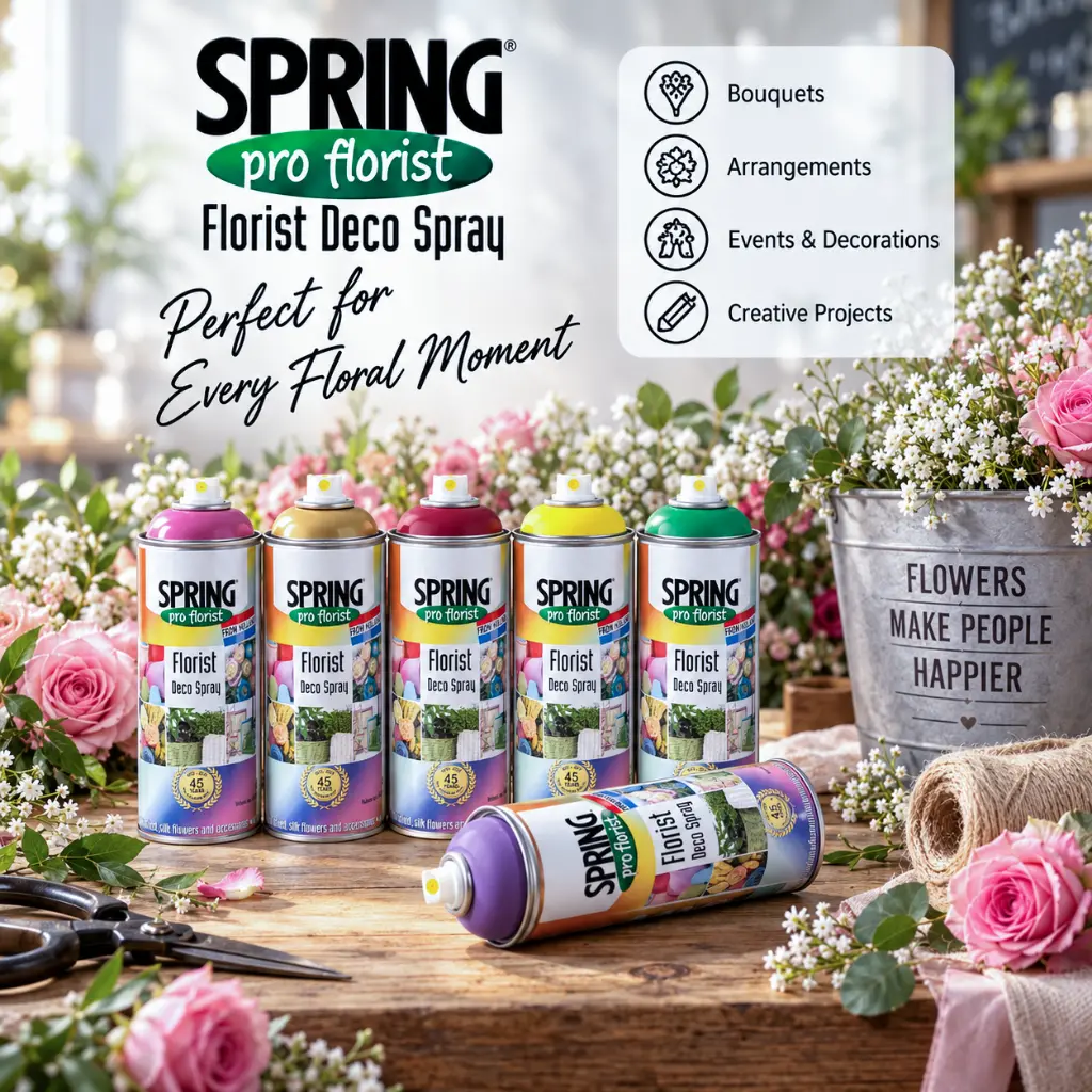 SPRING DECO SPRAY - COLORED