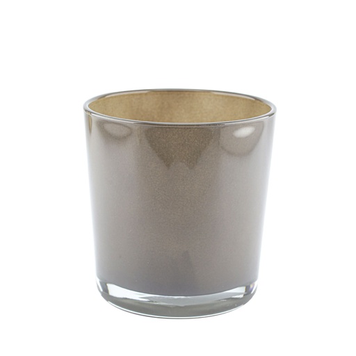 [3298-2] Display Cylinder Glass Ceramic Gray D13 H13