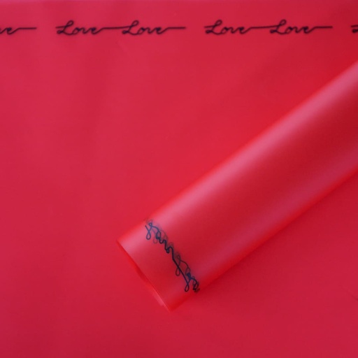 [WR-0032-2] Gift Paper - Love 07 - Red
