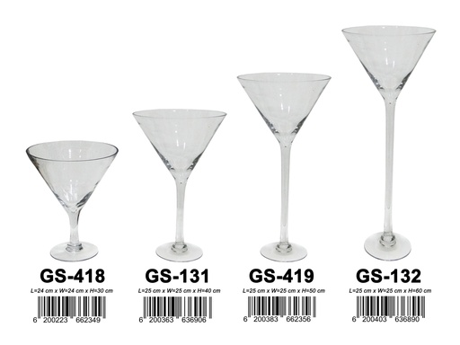 [05-011-62356] Glass Vase GS-419