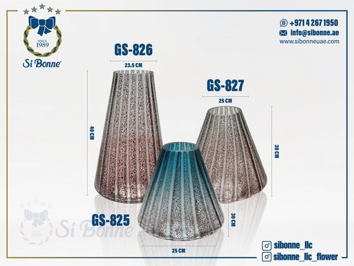 [GS-827] Glass Vase GS-827