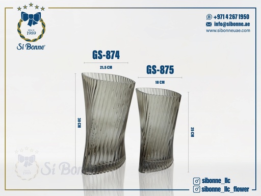 [GS-874] Glass Vase GS-874