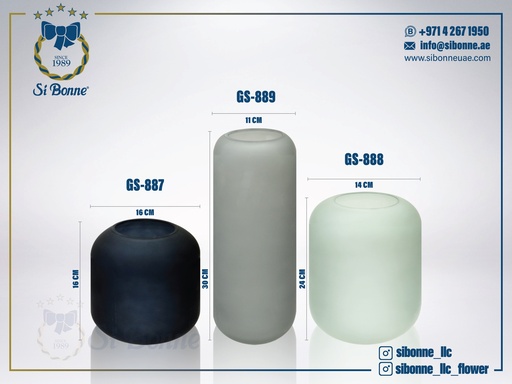 [GS-889] Glass Vase GS-889