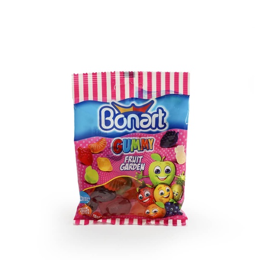 [9266] Bonart Gummy Fruit Garden Jelly Candy PL Bag - 80g