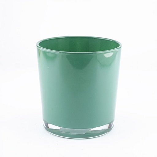 [3298-1] Display Cylinder Glass Ceramic Green D13 H13