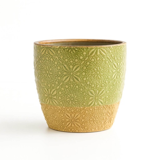 [124695] Sanne Egg Pot Kiwi D18 H17